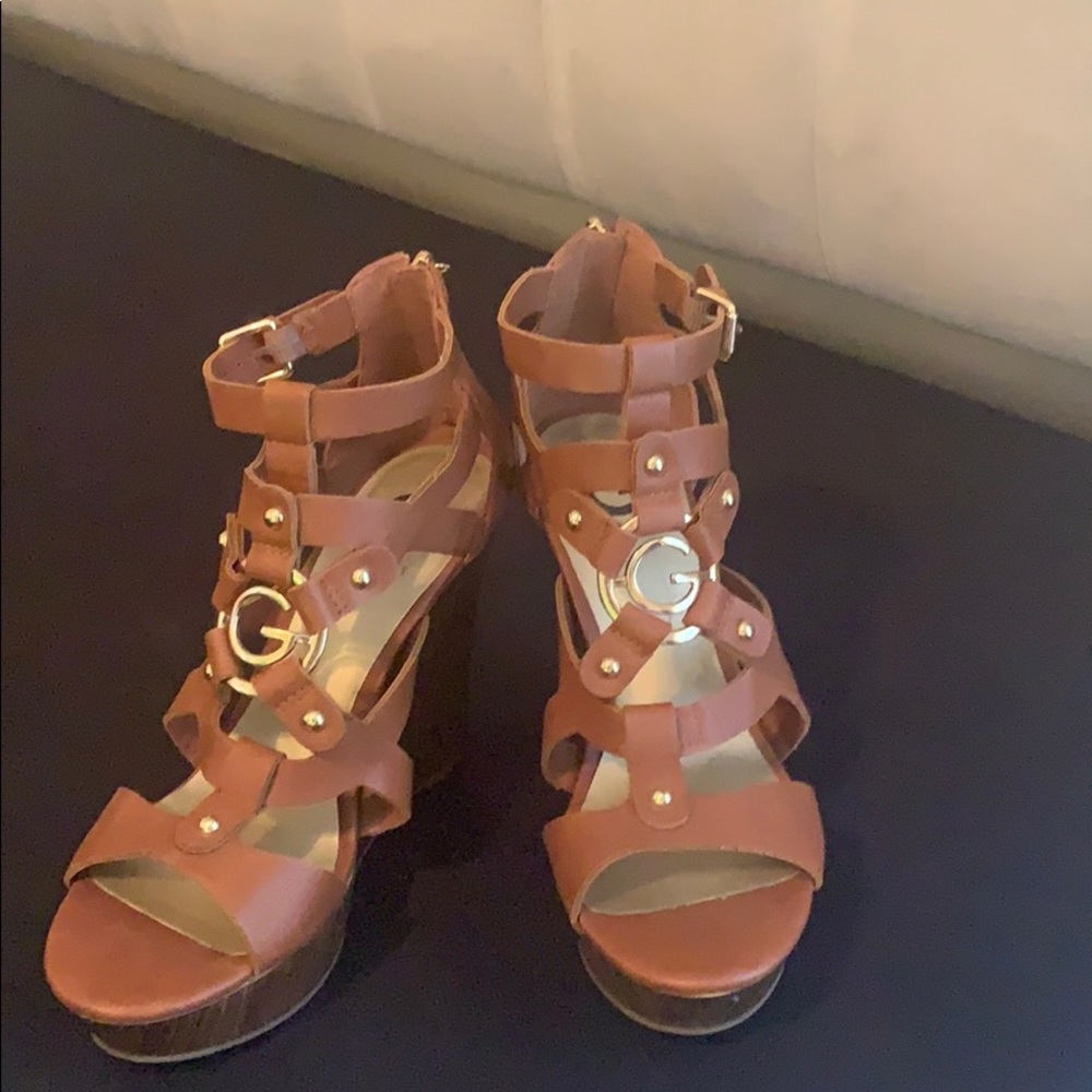 G by GUESS Tan Wedges